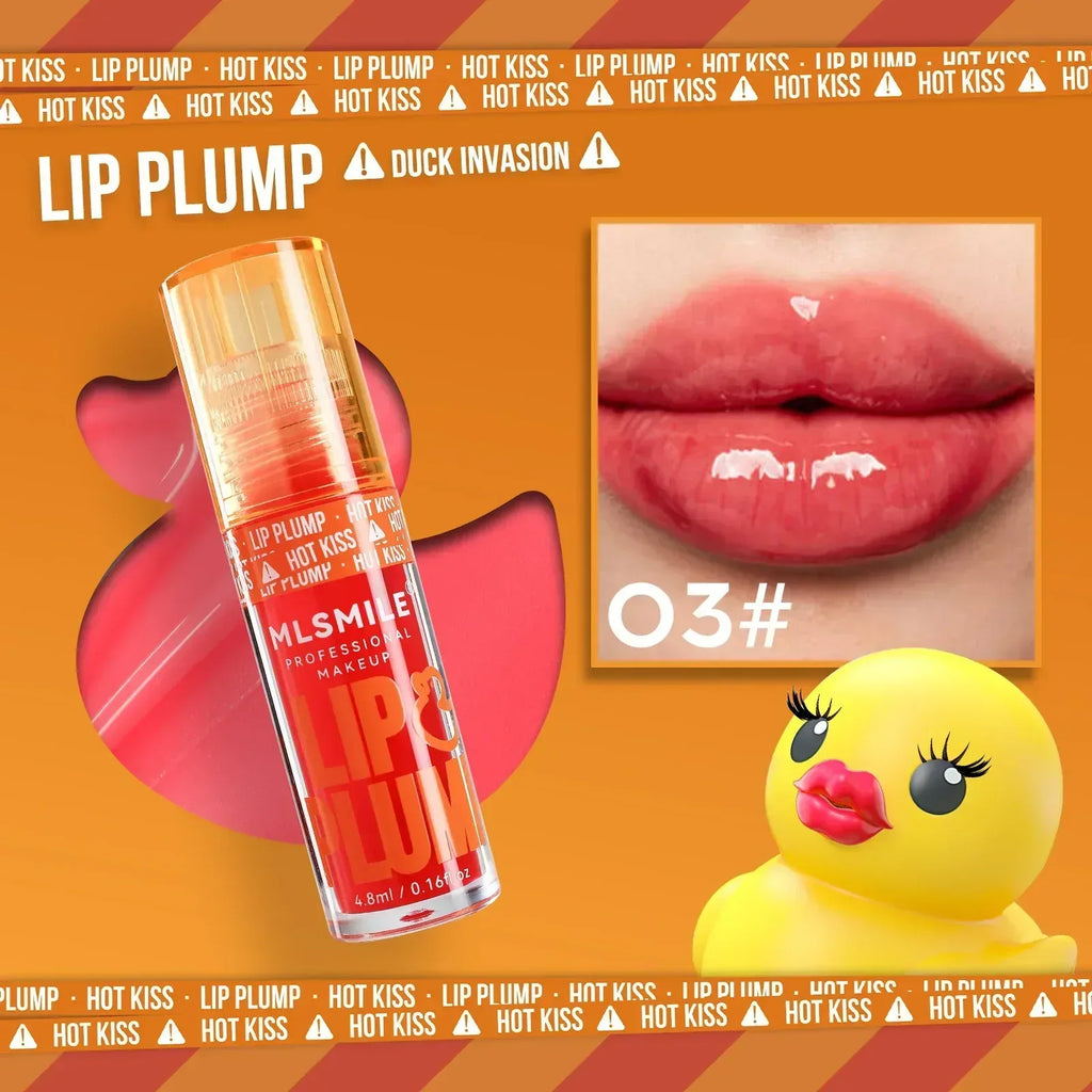 Duck Lip Gloss Mirror Lip Lacquer – Pearlescent Liquid Lipstick - ZA-Zola