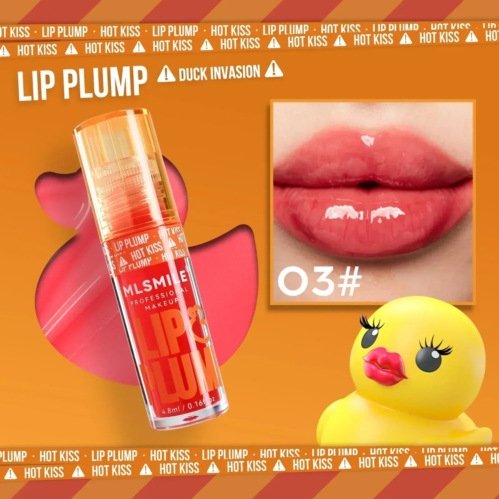 Duck Lip Gloss Mirror Lip Lacquer – Pearlescent Liquid Lipstick - ZA-Zola