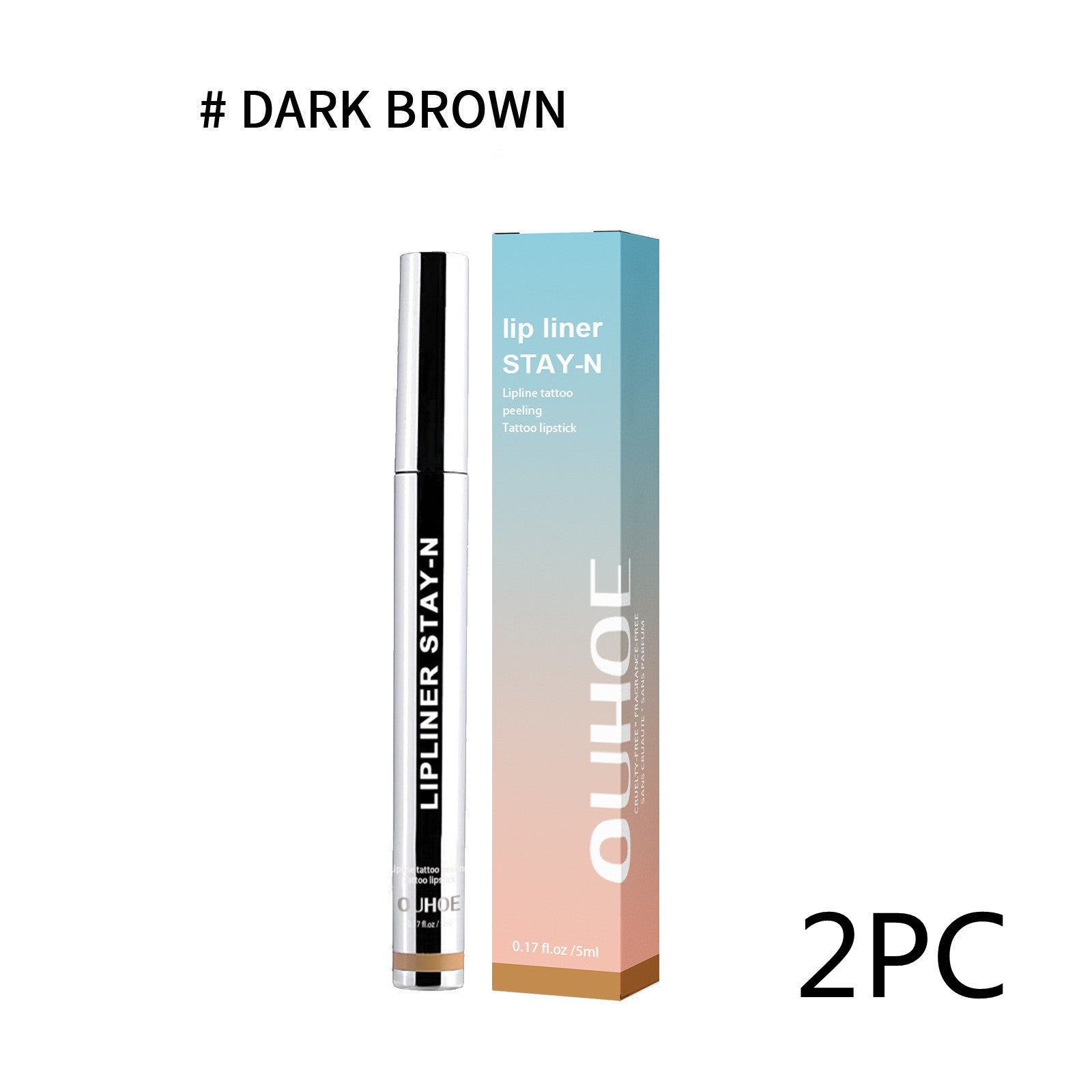 Lip Liner Pen Waterproof Long Lasting | Dark Brown Makeup