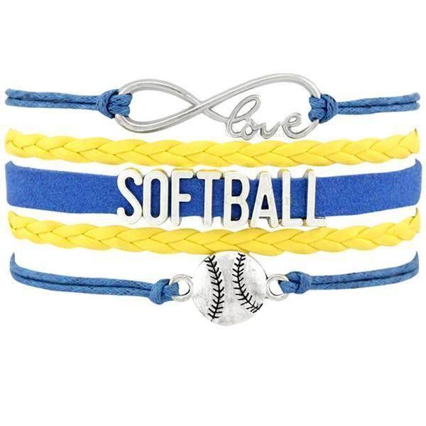 SOFTBALL Braided Bracelet – Sporty & Stylish Gift - ZA-Zola