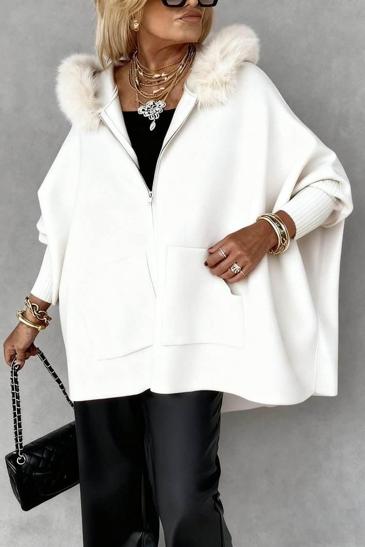 Plush Hooded Cardigan for Women | Warm Zip-Up Knit Jacket - ZA-Zola