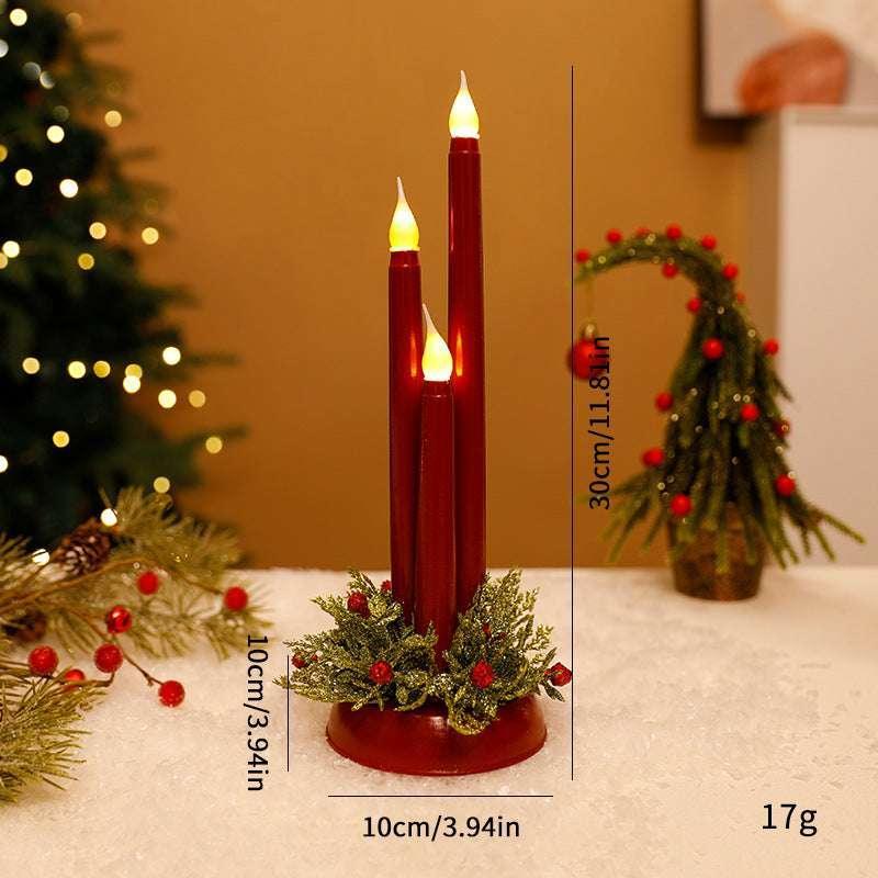 LED Electronic Candle Christmas Decoration | Holiday Flameless Light - ZA-Zola