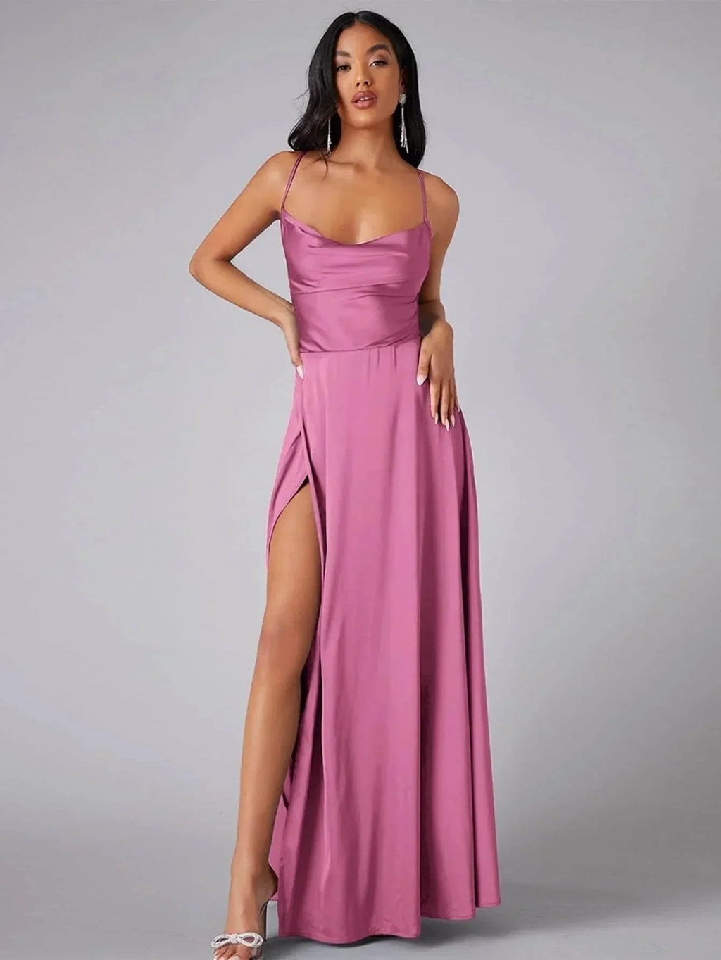 Backless Slim Fit Dress – S-3XL, 14 Colors - ZA-Zola