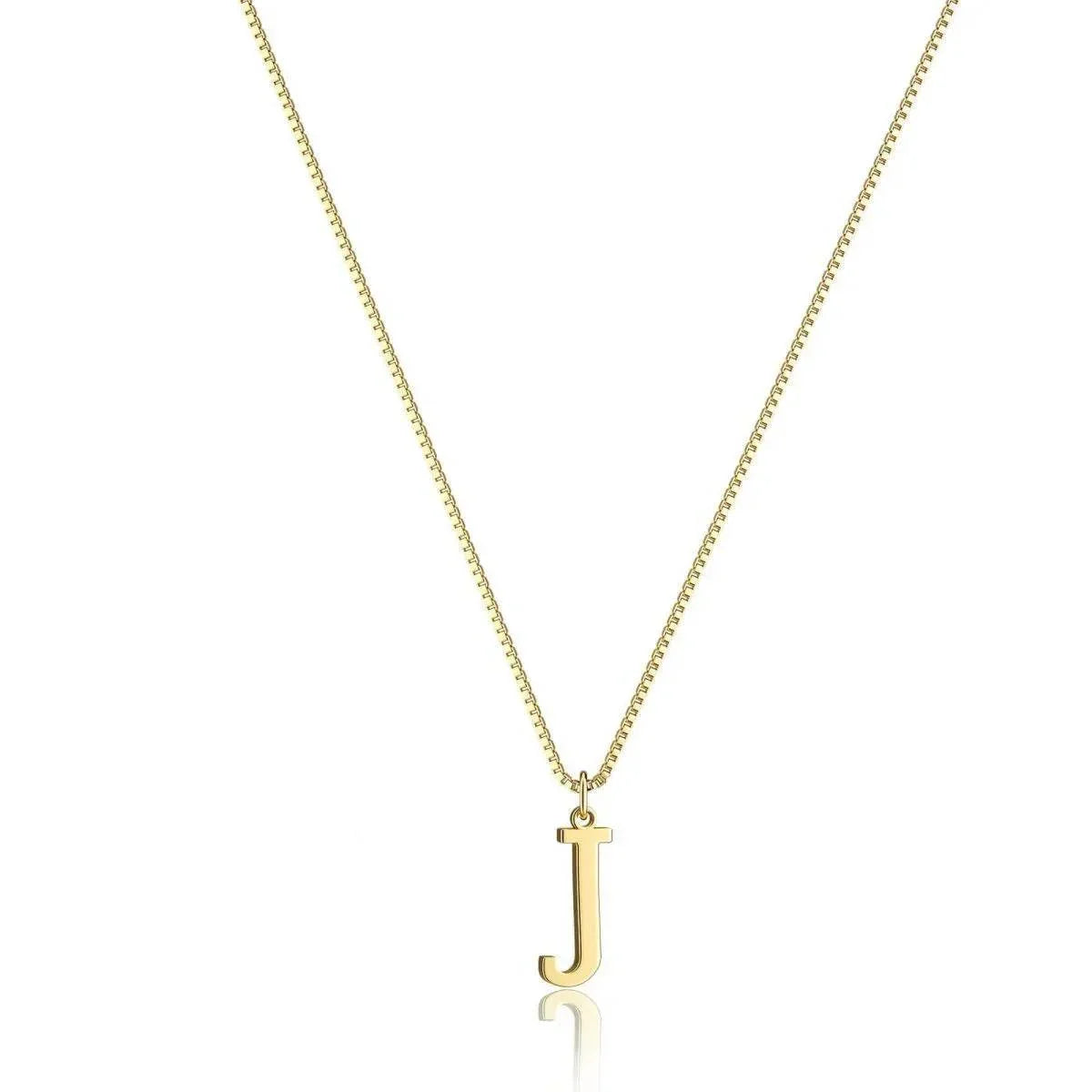 Gold Letter Pendant Necklace – Personalized Charm - ZA-Zola
