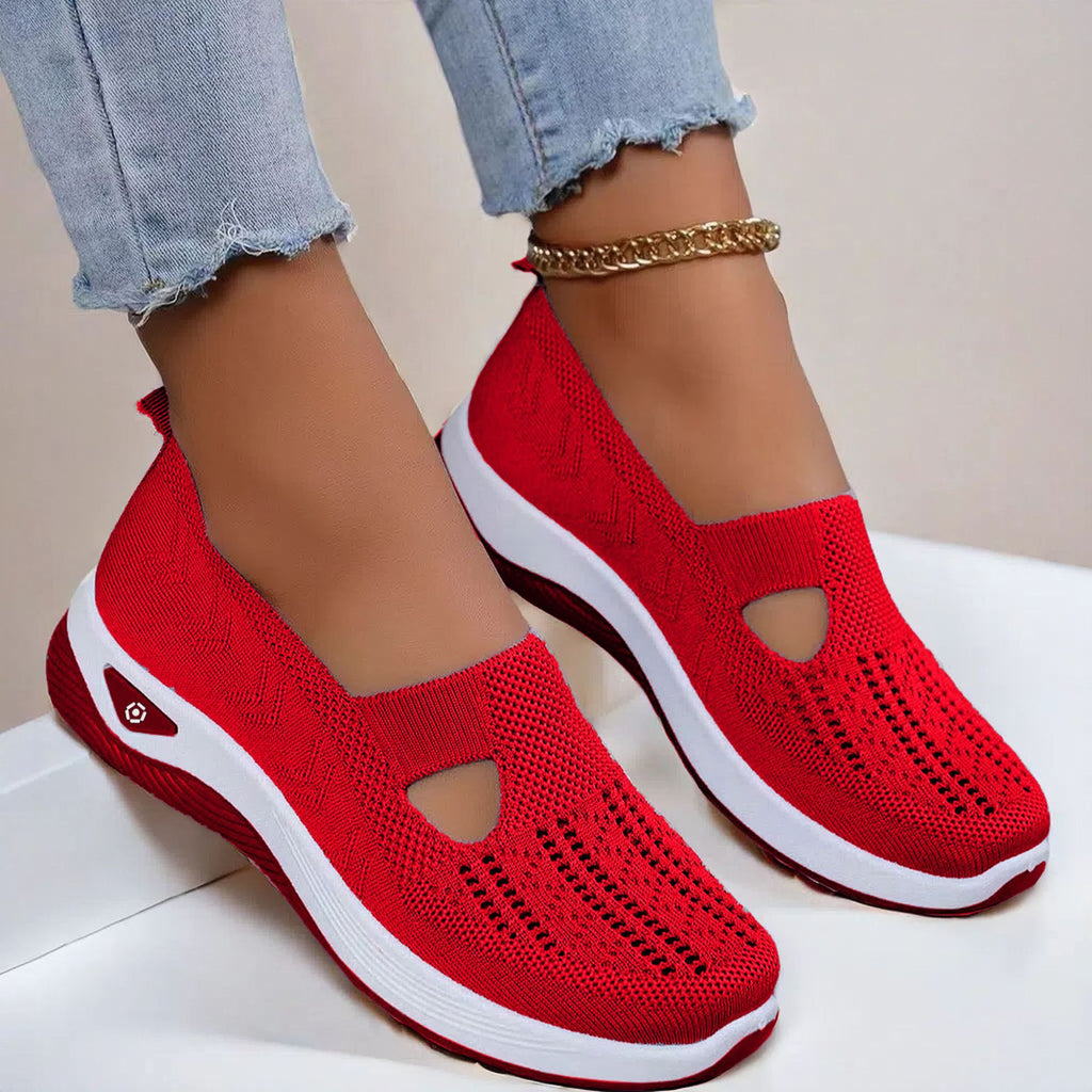 Women’s Mesh Flats Breathable Slip On Casual Comfort Shoes