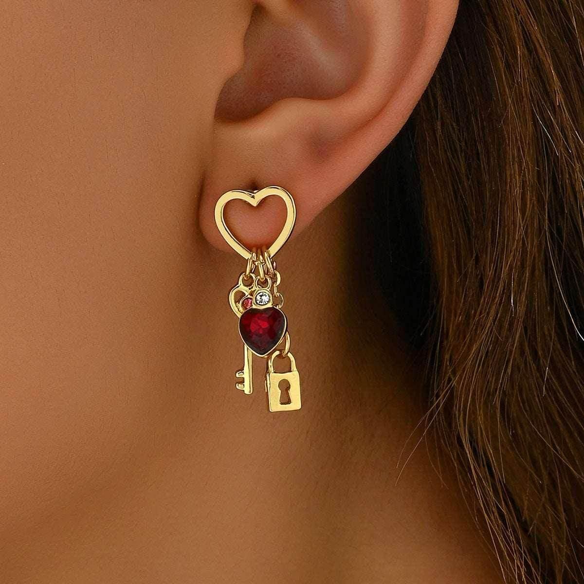 Luxury Love Lock Earrings - Perfect Valentine’s Gift! - ZA-Zola