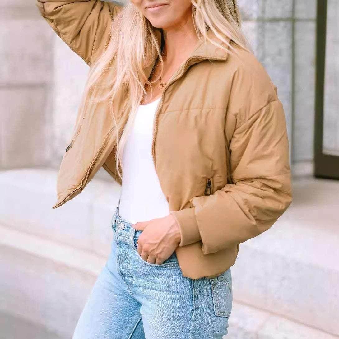 Lapel Warm Long Sleeves Coat for Women - Winter Outerwear - ZA-Zola