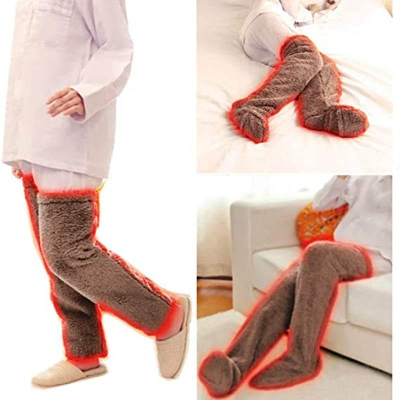Comfort Over Knee High Fuzzy Socks – Warm Winter Stockings - ZA-Zola