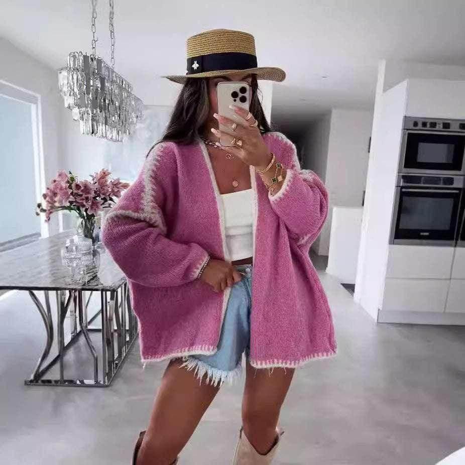 Cozy Chunky Knit Cardigan – Soft & Slouchy Vibes - ZA-Zola