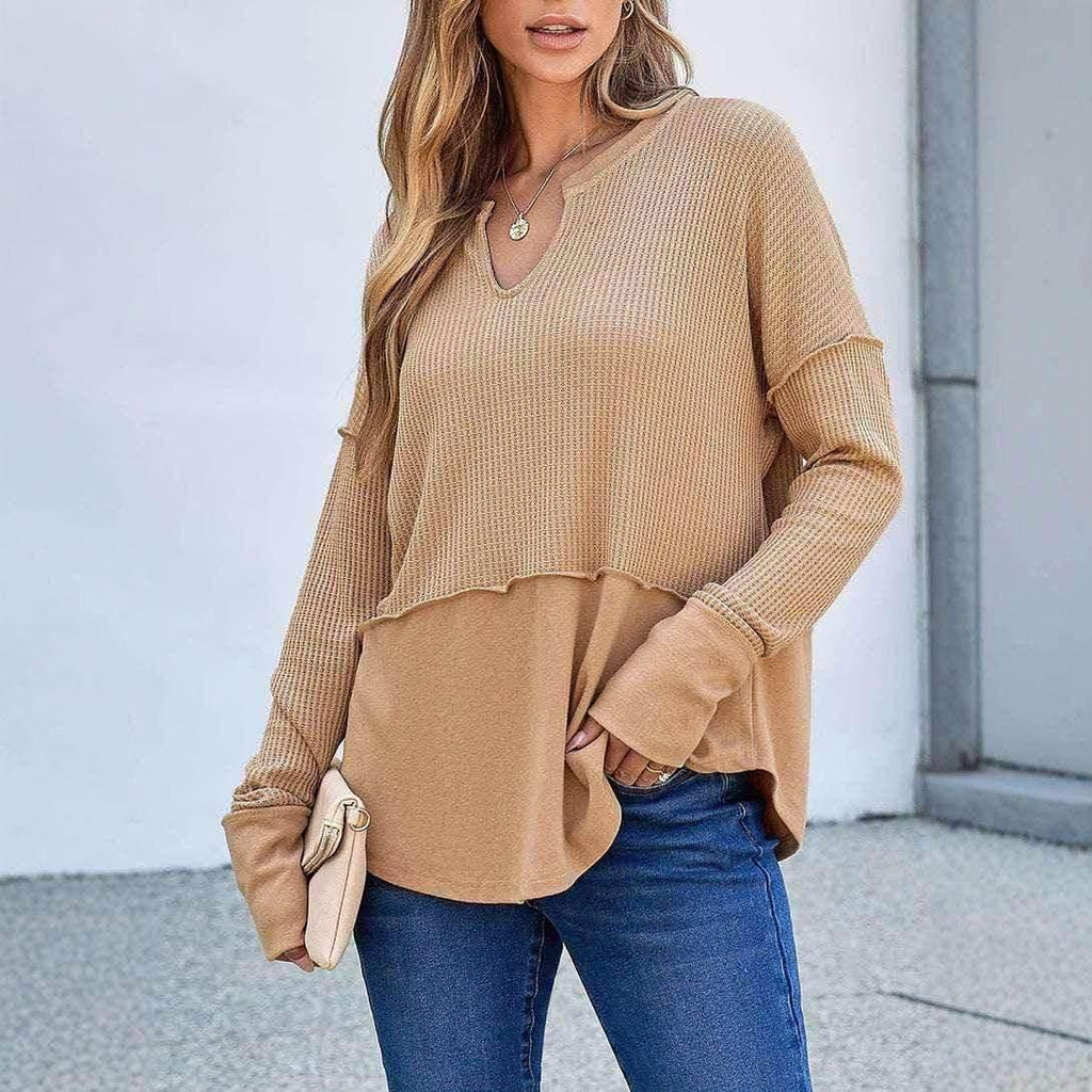 Women's Loose Pullover Sweater – Fall & Winter - ZA-Zola