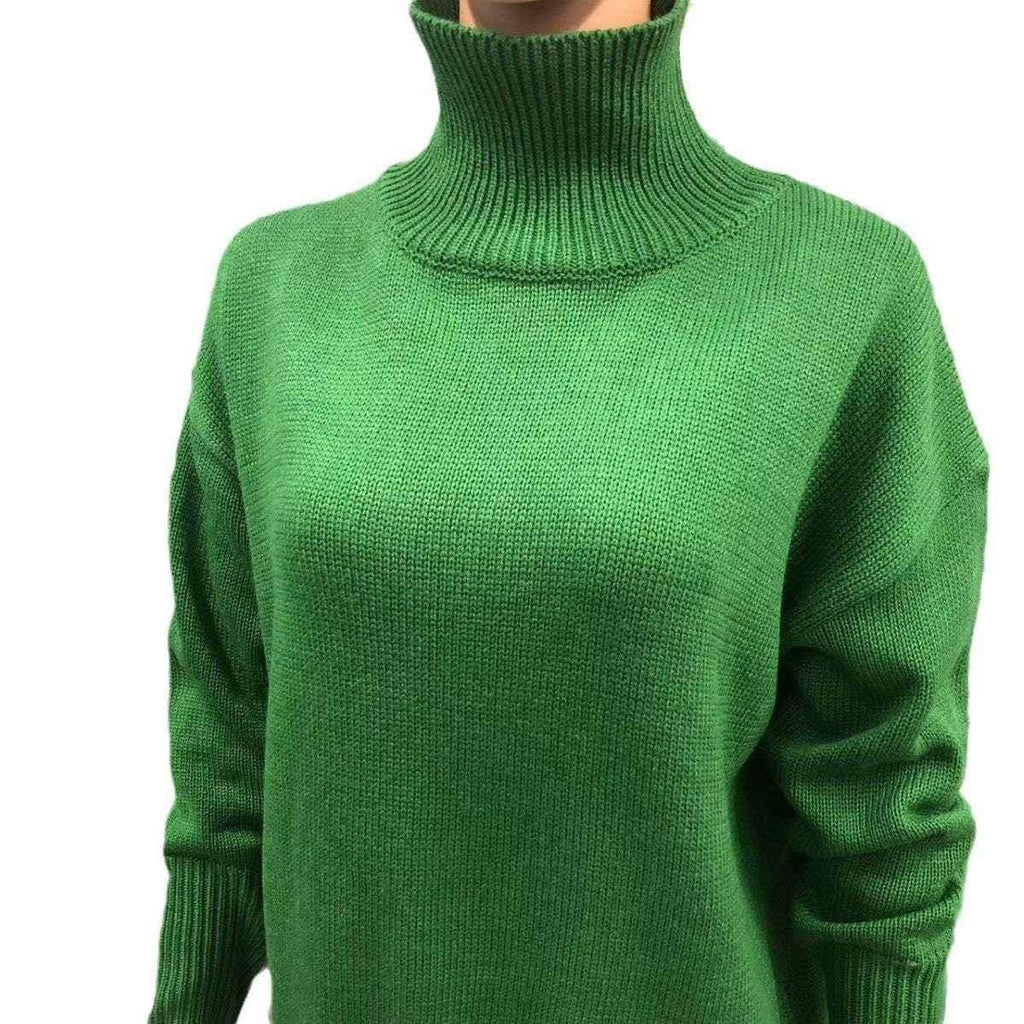 Long Sleeve Solid Color Pullover Sweater Women - ZA-Zola