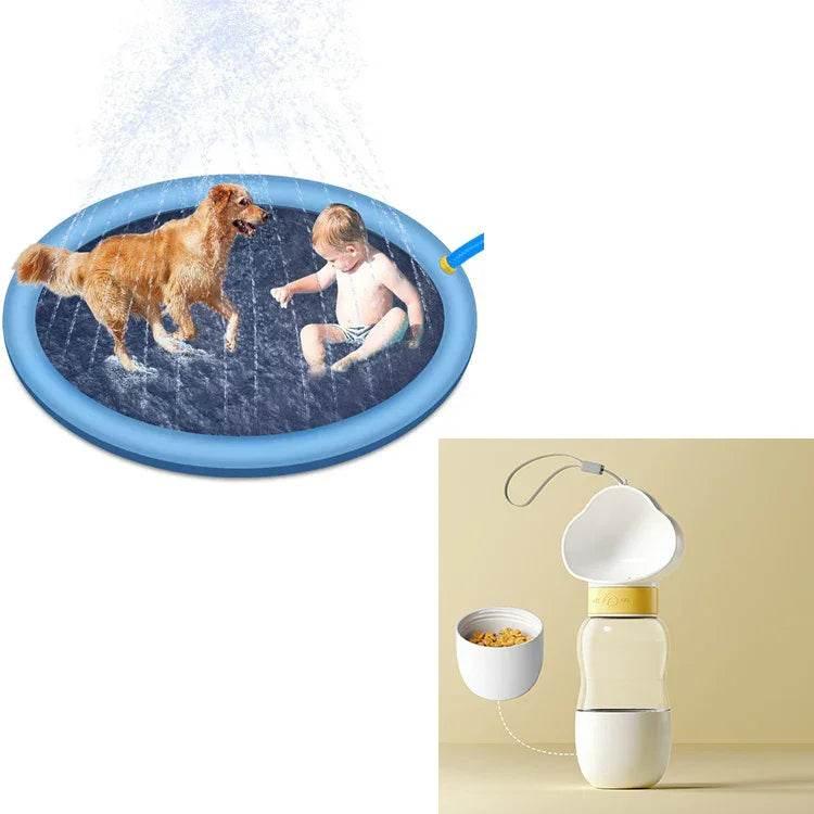 Non-Slip Splash Pad for Kids & Pets – 150cm Fun - ZA-Zola