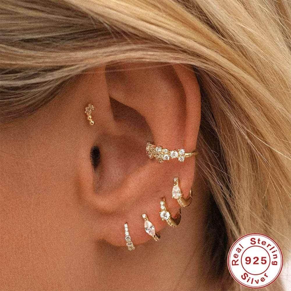 Women’s Sterling Silver Round Earrings - Shop Now! - ZA-Zola