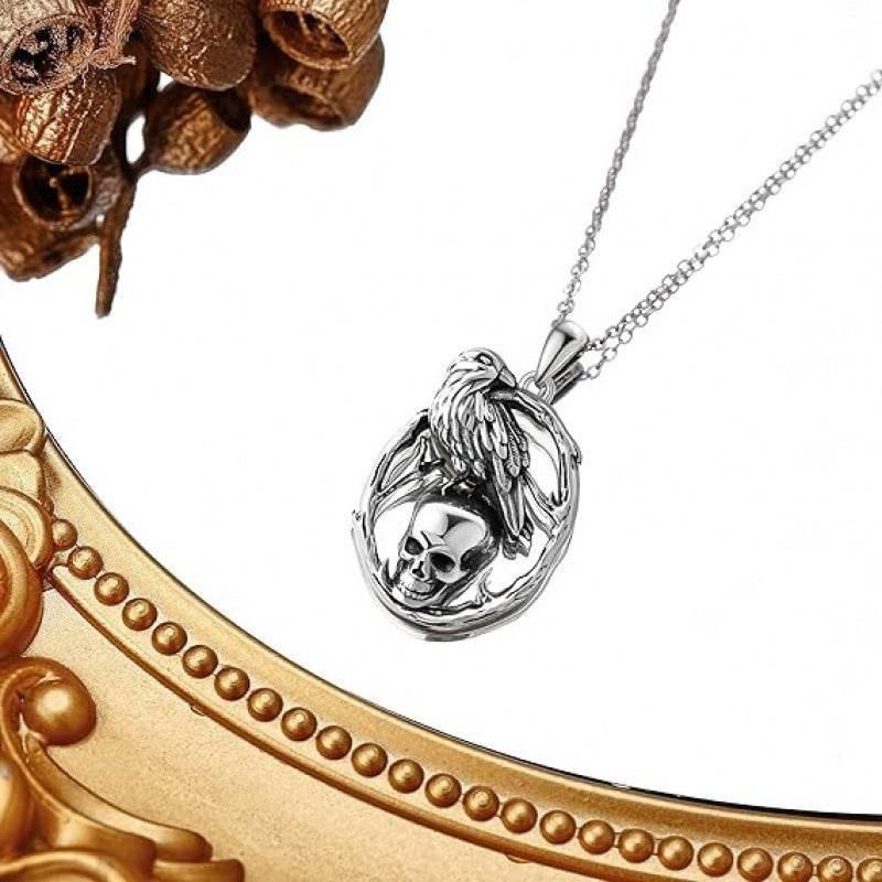 ZA-Zola Retro Halloween Skull Pendant Necklace - ZA-Zola