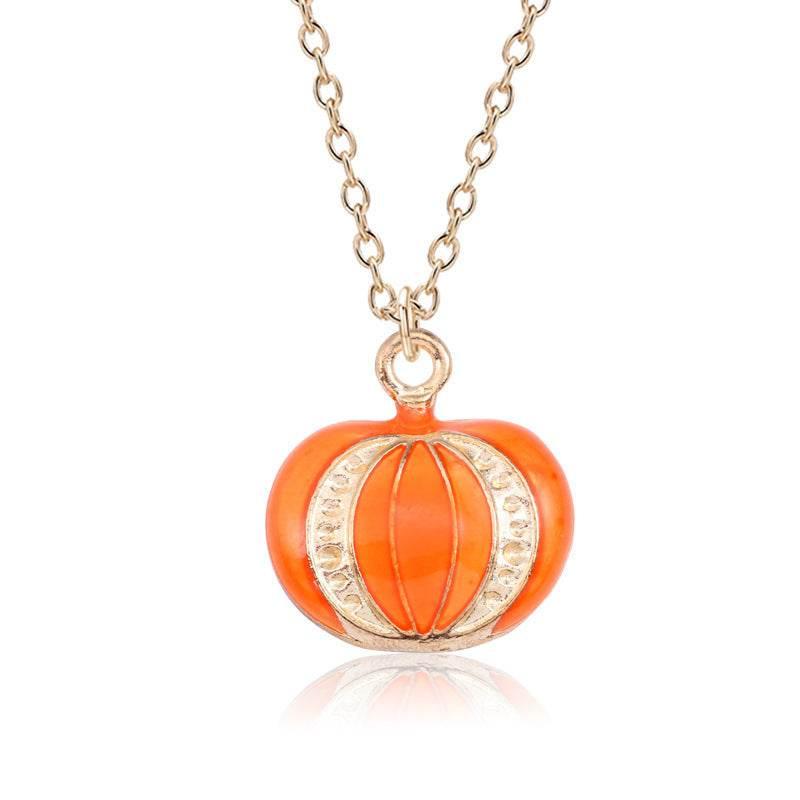 ZA-Zola Halloween Pumpkin Cat Necklace - ZA-Zola