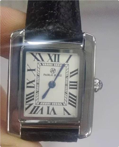 Women's Rectangular Dial Quartz Watch – Elegant & Durable - ZA-Zola