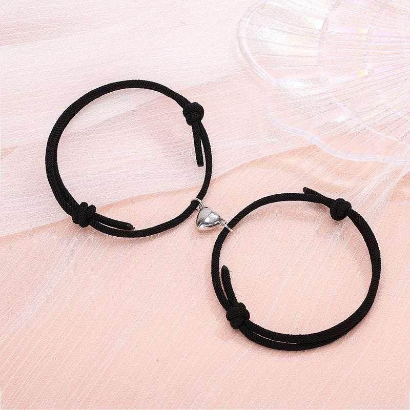 Magnetic Heart Couple Bracelets – 2pcs - ZA-Zola