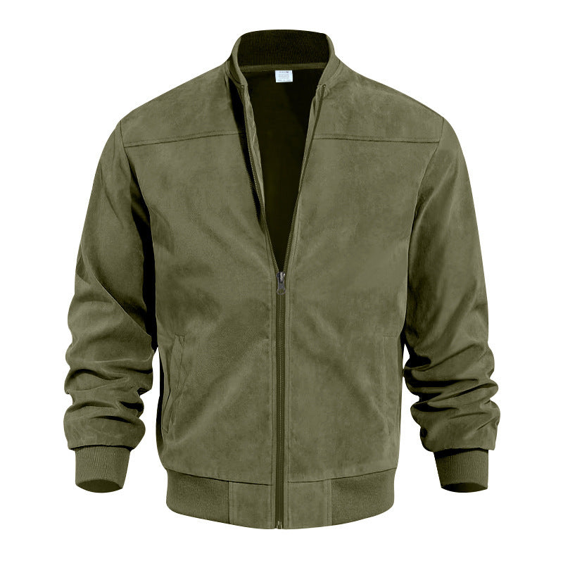 Green jacket on a white background