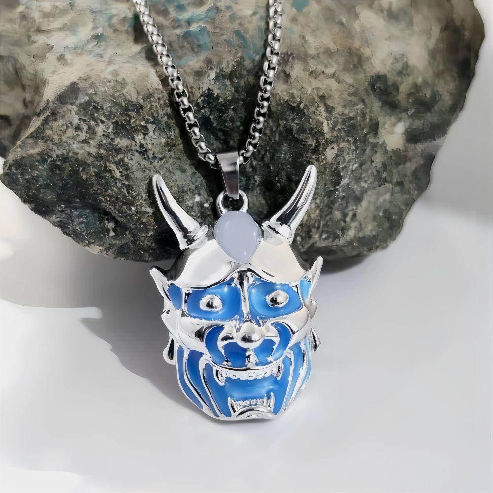 ZA-Zola Men’s Ghost Mask Luminous Necklace - ZA-Zola