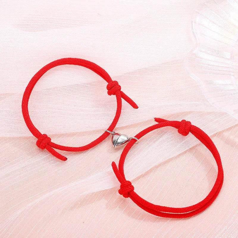 Magnetic Heart Couple Bracelets – 2pcs - ZA-Zola