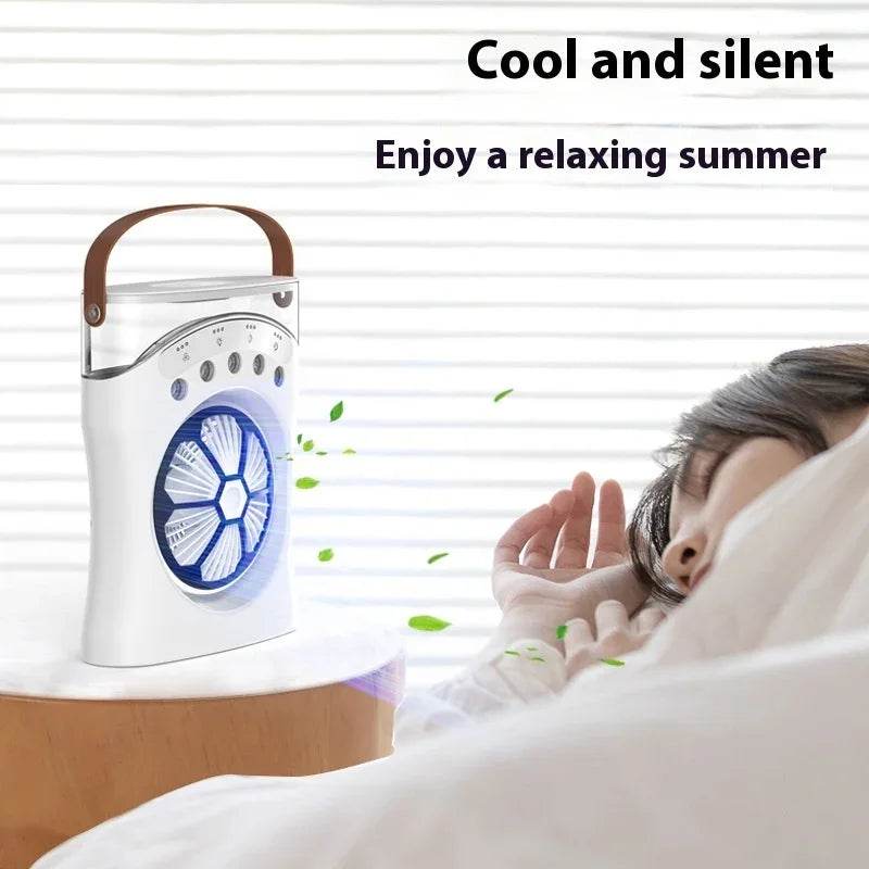 Silent Atomizing Mini Fan with LED & 3 Speeds - ZA-Zola