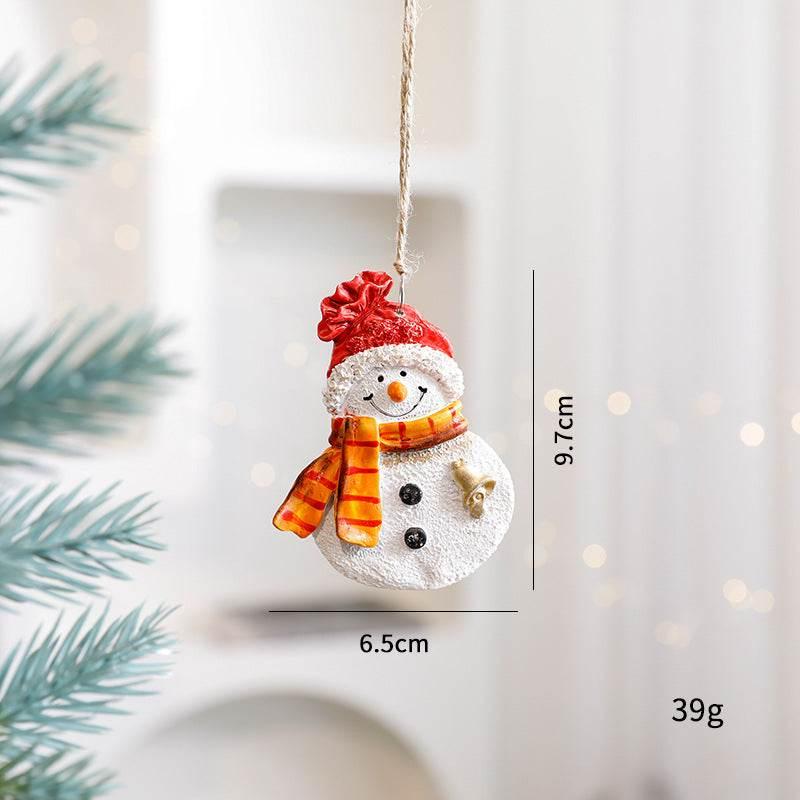 Christmas Gingerbread Snowman Pendant Cute Small Decor - ZA-Zola