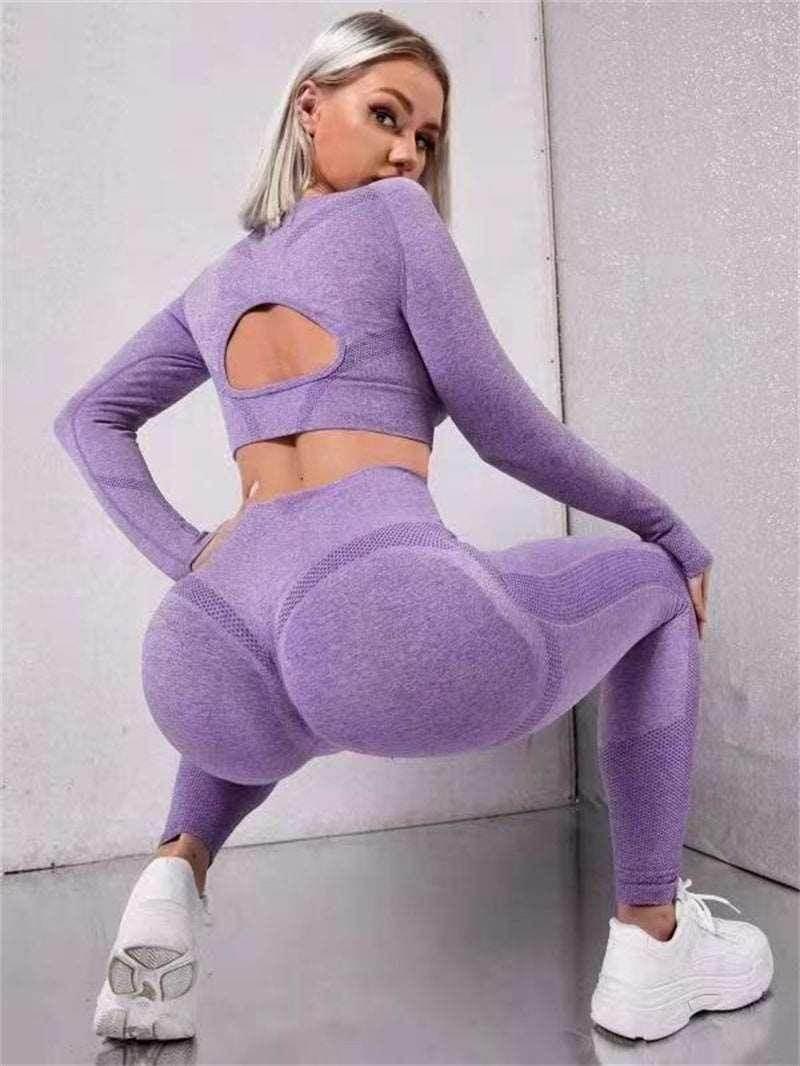 2PCS Sports Suit – Seamless, Stylish & Comfortable! - ZA-Zola