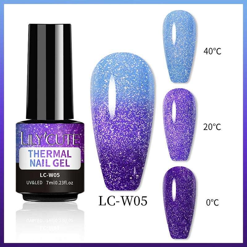Temperature Change Glitter UV Nail Polish - ZA-Zola