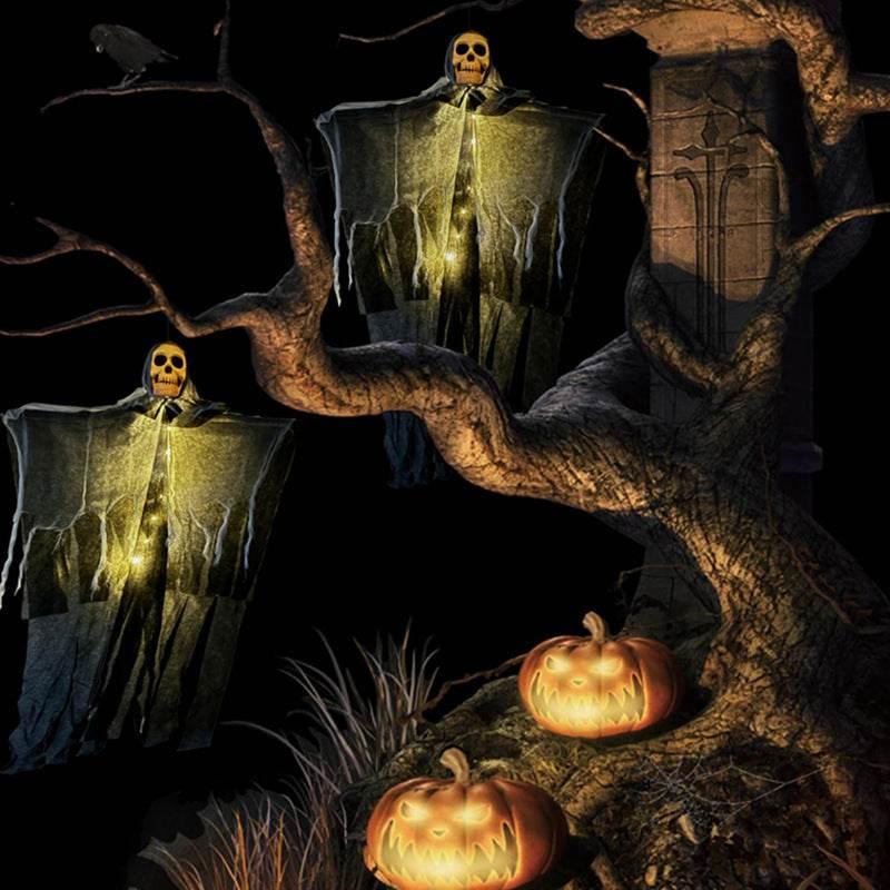 ZA-Zola Halloween Hanging Ghost Skull Skeleton - ZA-Zola
