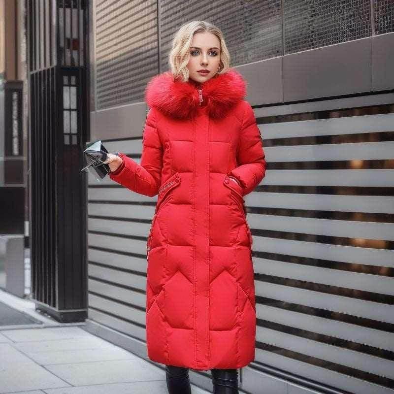 Women's Quilted Jacket with Fur Collar – Buy Now - ZA-Zola