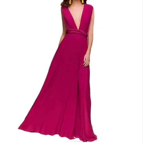 15-Way Convertible Maxi Dress – Sexy Backless Boho Wrap - ZA-Zola
