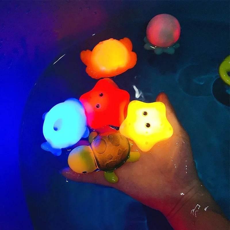 Glowing Floating Animal Bath Toys – Set of 4 - ZA-Zola