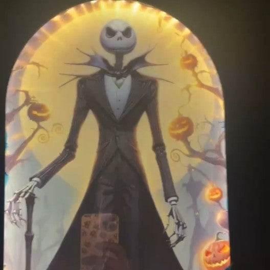 Ghost Holographic Mirror Halloween Decor | ZA-Zola UK - ZA-Zola