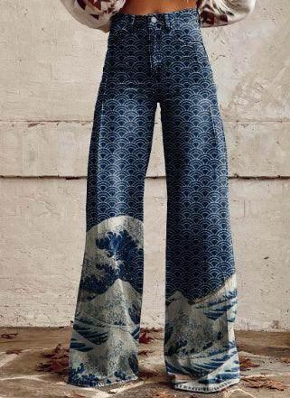 Printed Flared Pants – Street-Ready & Bold Vibe - ZA-Zola
