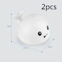Electric Whale Bath Toy with Light & Water Spray - ZA-Zola