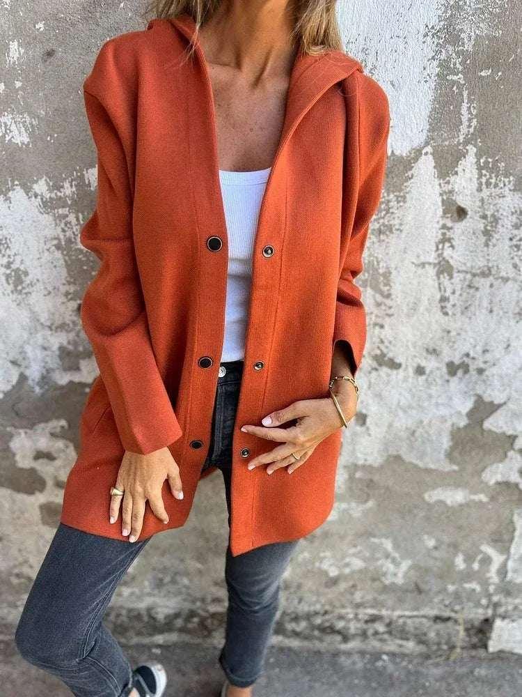 Women Hooded Cardigan Jacket – Casual Loose Fit Coat - ZA-Zola