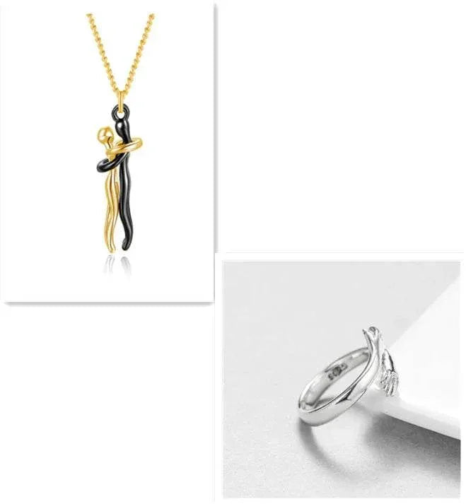Love Necklace – Hug Clavicle Chain for Couples - ZA-Zola