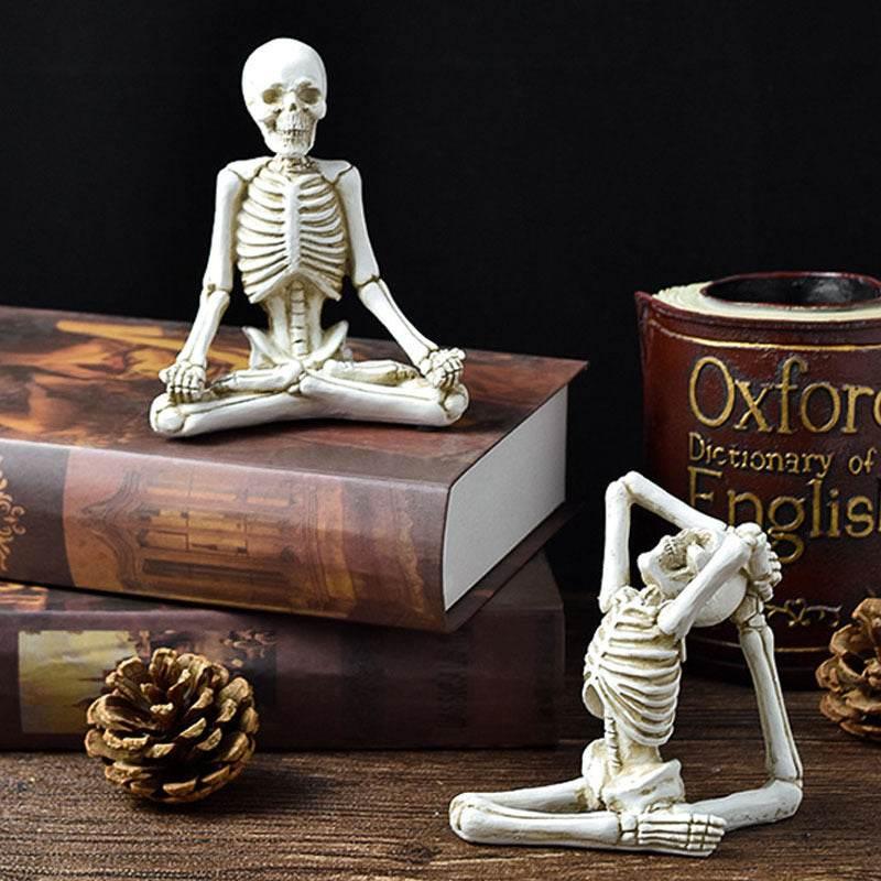 ZA-Zola Halloween Horror Yoga Skull Skeleton Ornaments - ZA-Zola