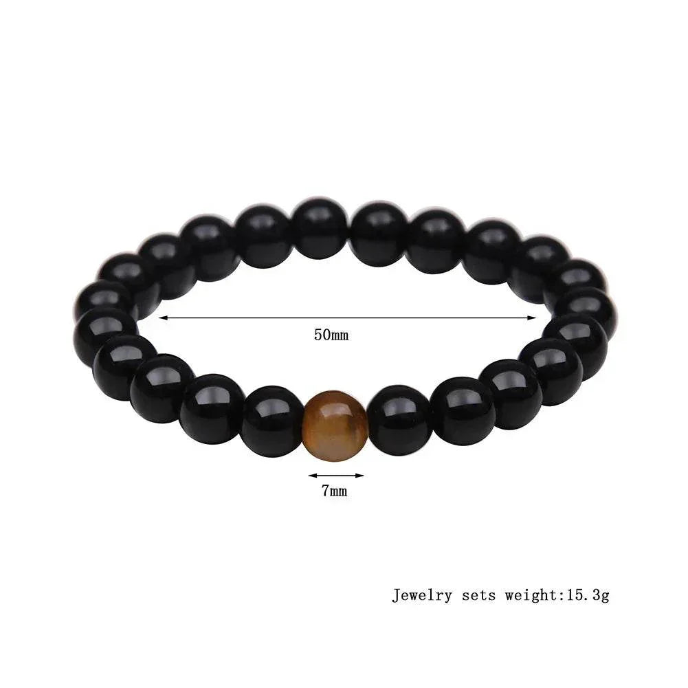 Tiger Eye Stone Bracelet – Natural & Handwoven - ZA-Zola