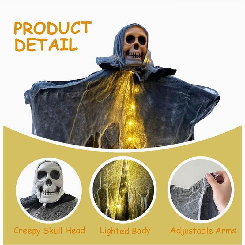 ZA-Zola Halloween Hanging Ghost Skull Skeleton - ZA-Zola