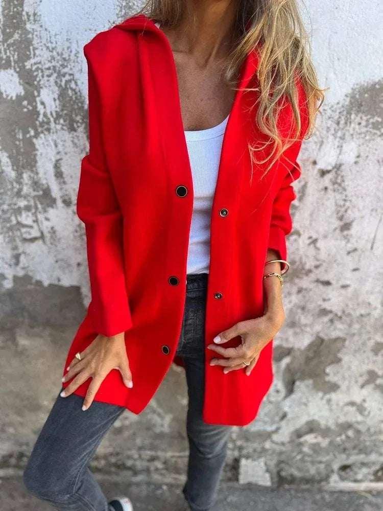 Women Hooded Cardigan Jacket – Casual Loose Fit Coat - ZA-Zola