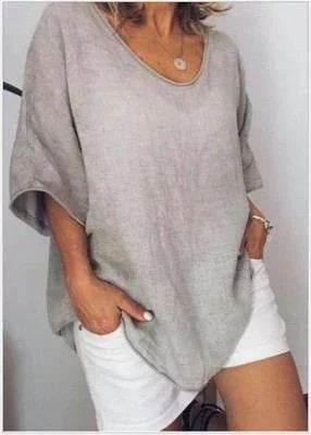Loose Summer T-Shirt for Women | Breathable & Chic - ZA-Zola