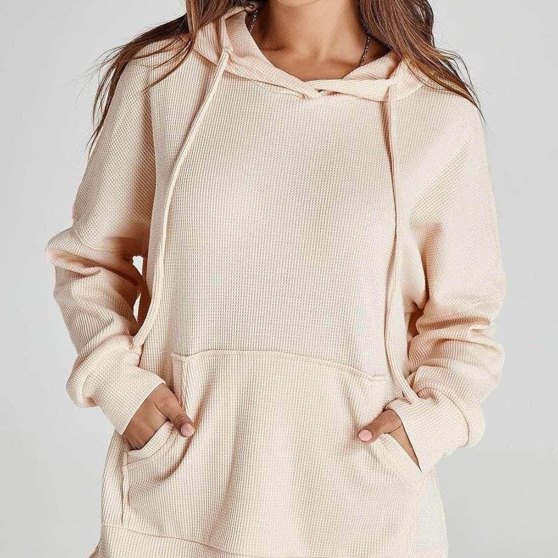 Women's Long Sleeve Pocket Pullover Sweatshirt - ZA-Zola
