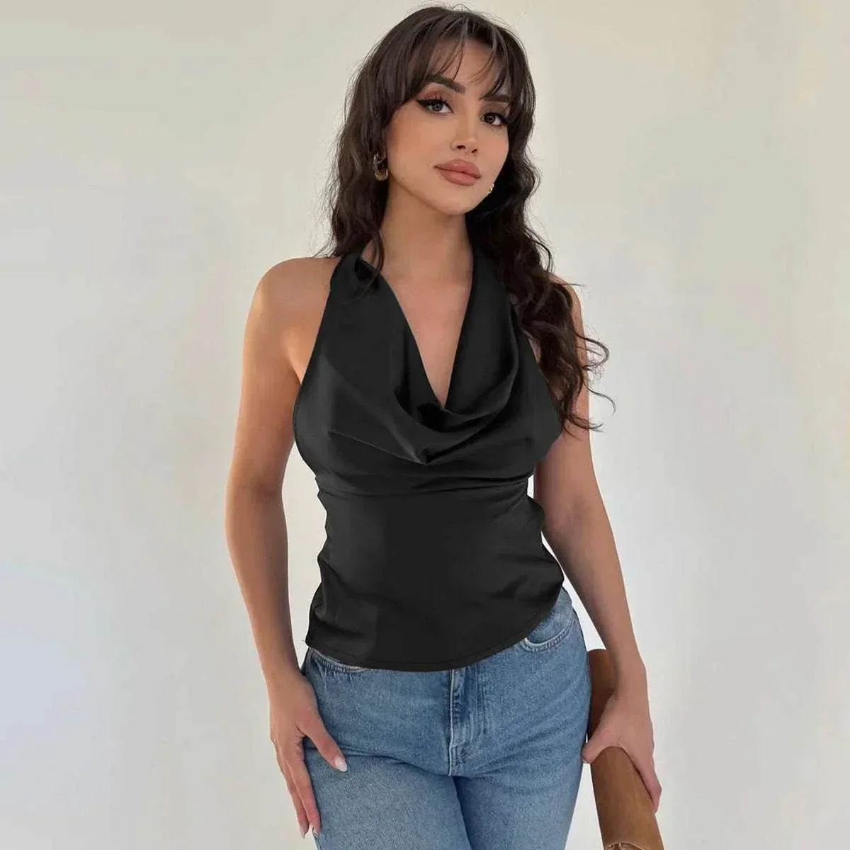 Halter Backless Tied Tube Top – Slim Fit Vest - ZA-Zola