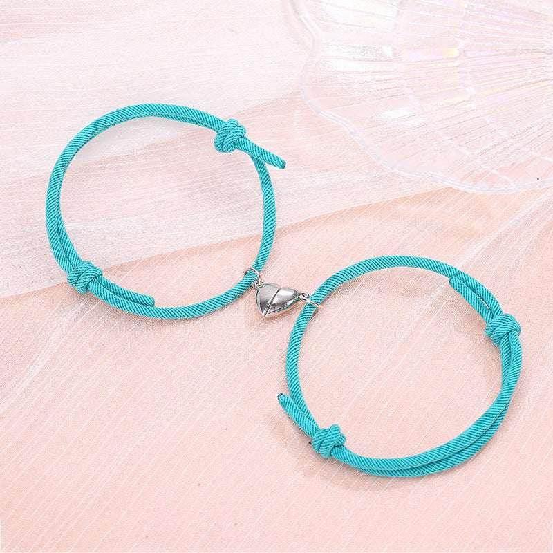Magnetic Heart Couple Bracelets – 2pcs - ZA-Zola