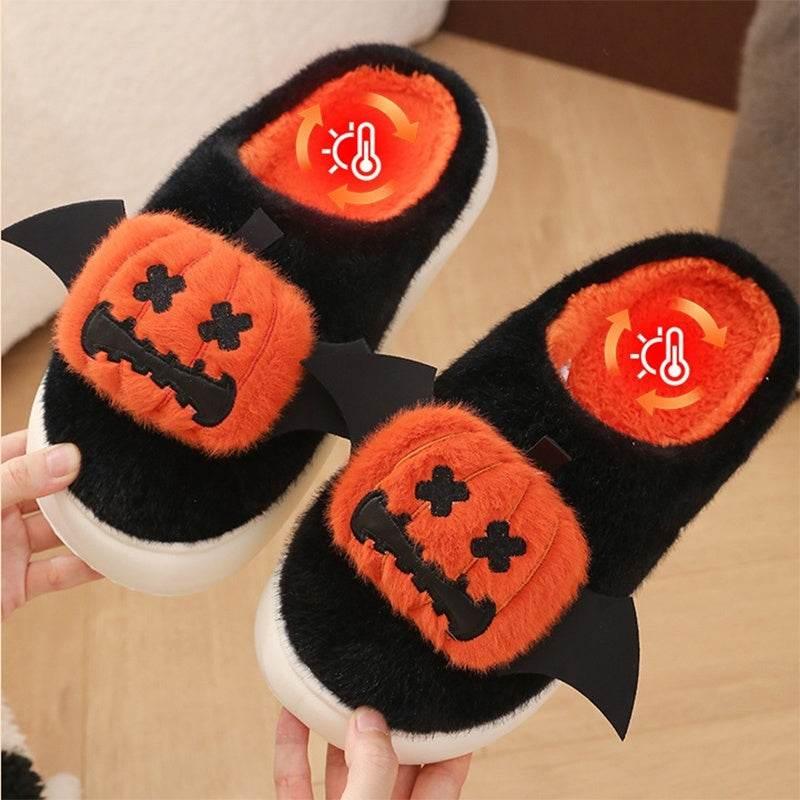 ZA-Zola Halloween Pumpkin Slippers | Cozy Indoor - ZA-Zola