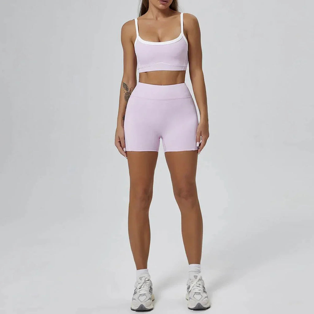 Nude Feel High Elastic Yoga Bra & Pants Set - ZA-Zola