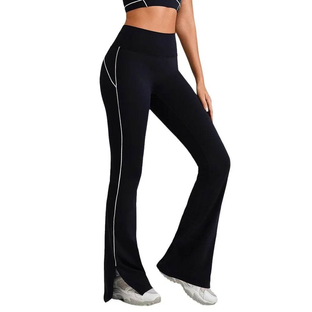 High Waist Flared Yoga Pants – Nude Feel Comfort - ZA-Zola