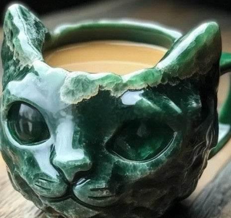 ZA-Zola Geode Mug Crystal Cat Cup Resin Craft - ZA-Zola