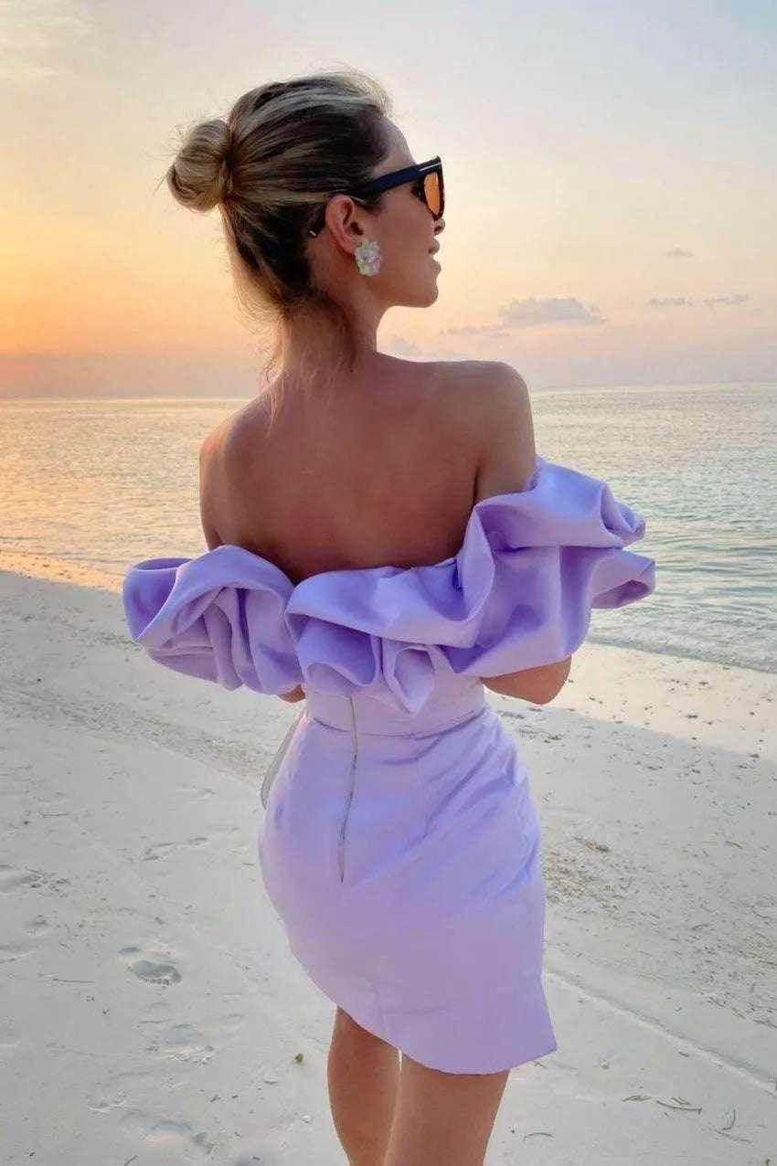 High-End One-Shoulder Formal Dress for Women - ZA-Zola